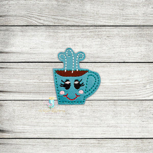 Cutie Coffee Feltie Digital Embroidery Design File