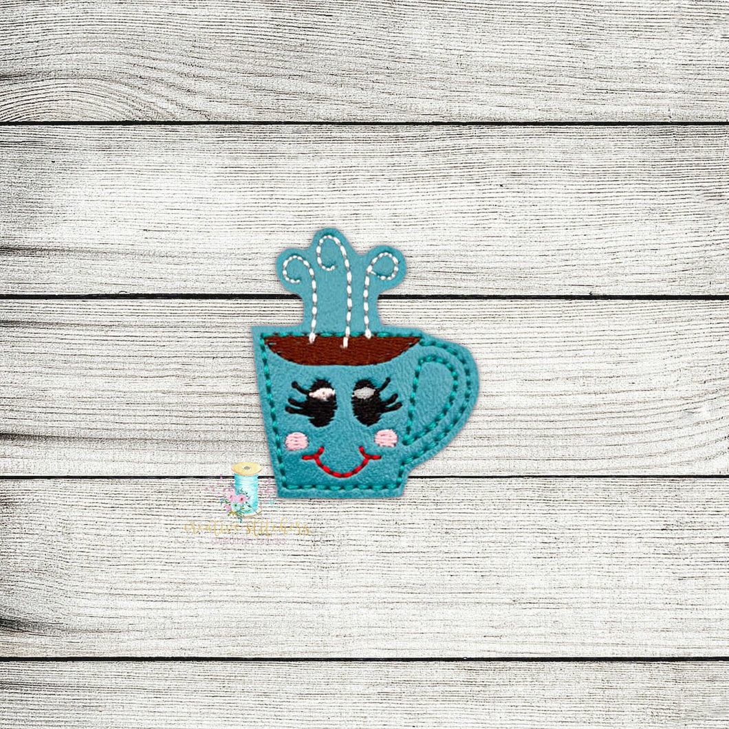 Cutie Coffee Feltie Digital Embroidery Design File