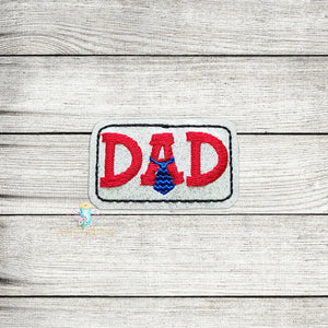 Dad Tie Feltie Digital Embroidery Design File