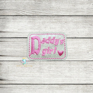 Daddy's Girl Feltie Digital Embroidery Design File