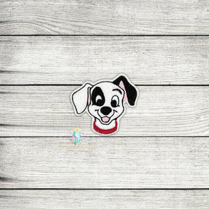 Spotted Dog Head1 Digital Embroidery Design File