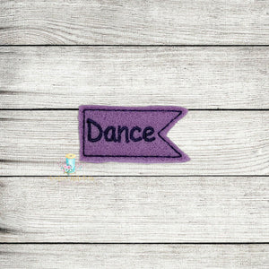 Dance Tag Feltie Digital Embroidery Design File