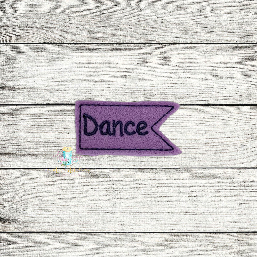 Dance Tag Feltie Digital Embroidery Design File