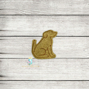 Dog Outline Digital Embroidery Design File