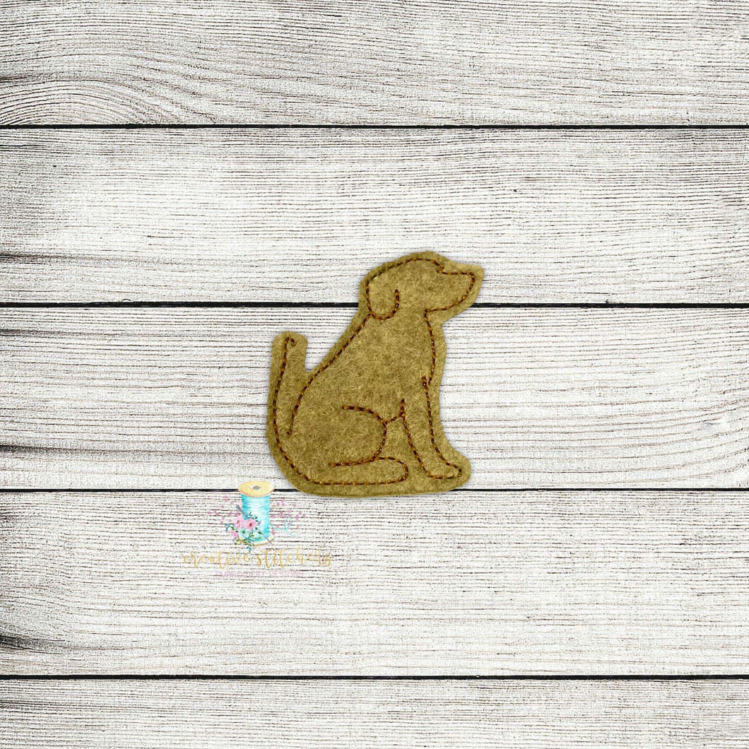 Dog Outline Digital Embroidery Design File