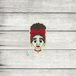 Dolores Head Feltie Digital Embroidery Design File