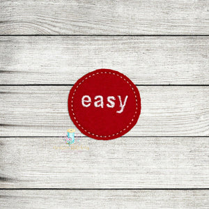 Easy Button Feltie Digital Embroidery Design File