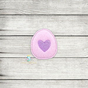 Egg Heart Feltie Digital Embroidery Design File