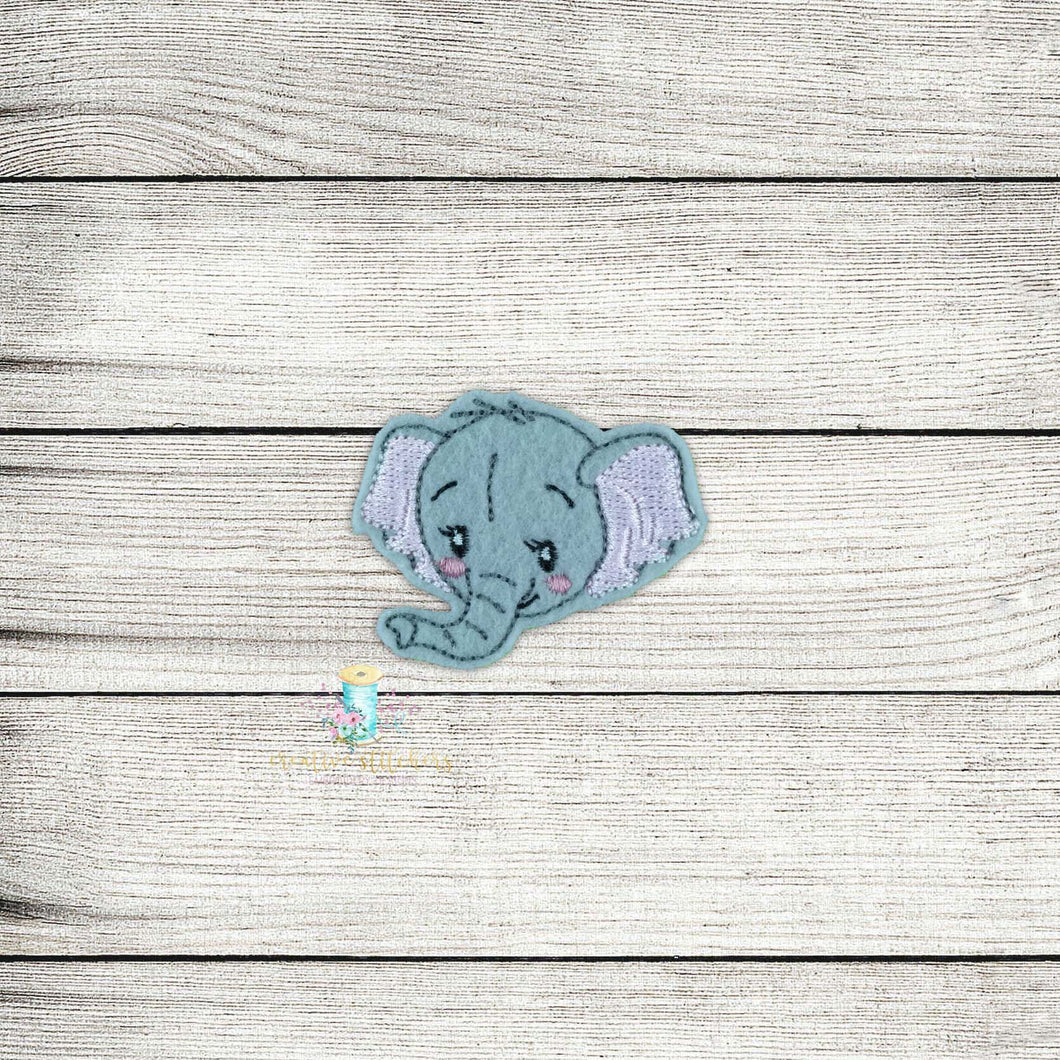 Elephant Cutie Head Digital Embroidery Design File