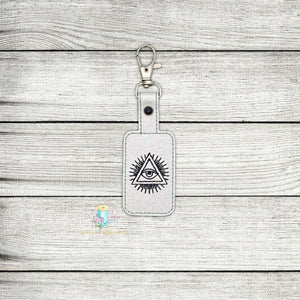 Eye Tarot Card Fob Digital Embroidery Design File PP