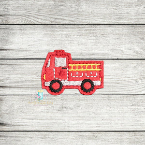 Fire Truck Feltie Digital Embroidery Design File