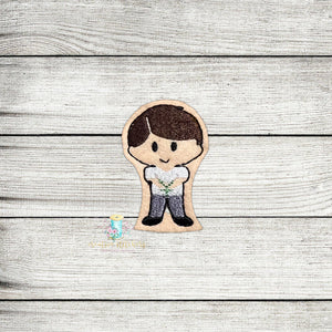 First Communion Boy Feltie Digital Embroidery Design File