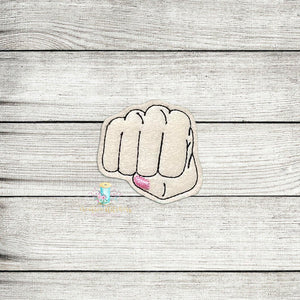 Fist Bump Feltie Digital Embroidery Design File