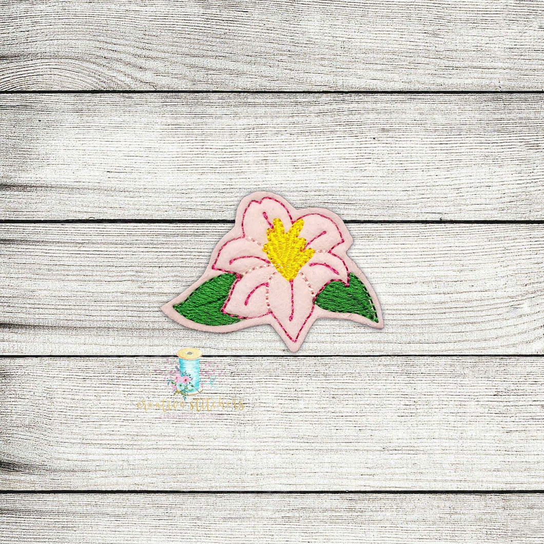 Flamingo Flower Digital Embroidery Design File