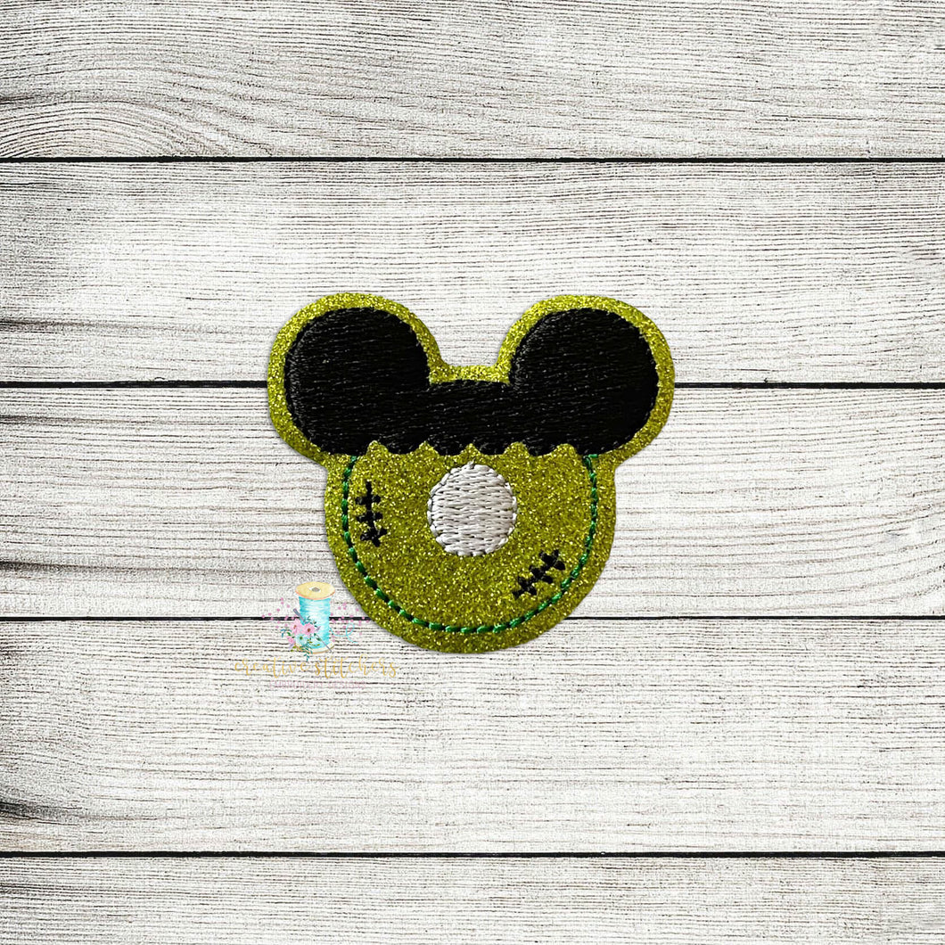 Franken Mouse Donut Feltie Digital Embroidery Design File