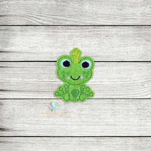 Frog With Crown Digital Embroidery Design File