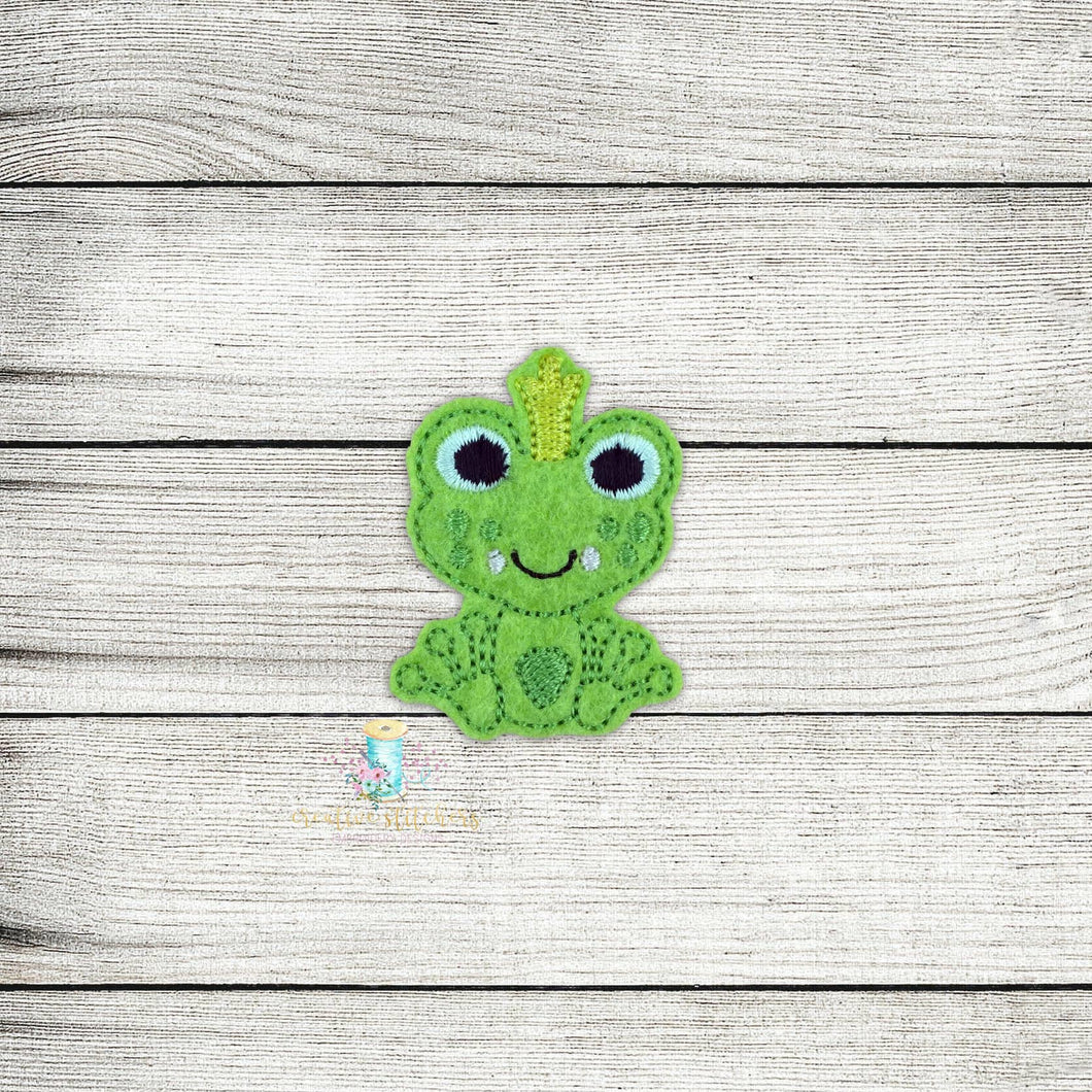 Frog With Crown Digital Embroidery Design File