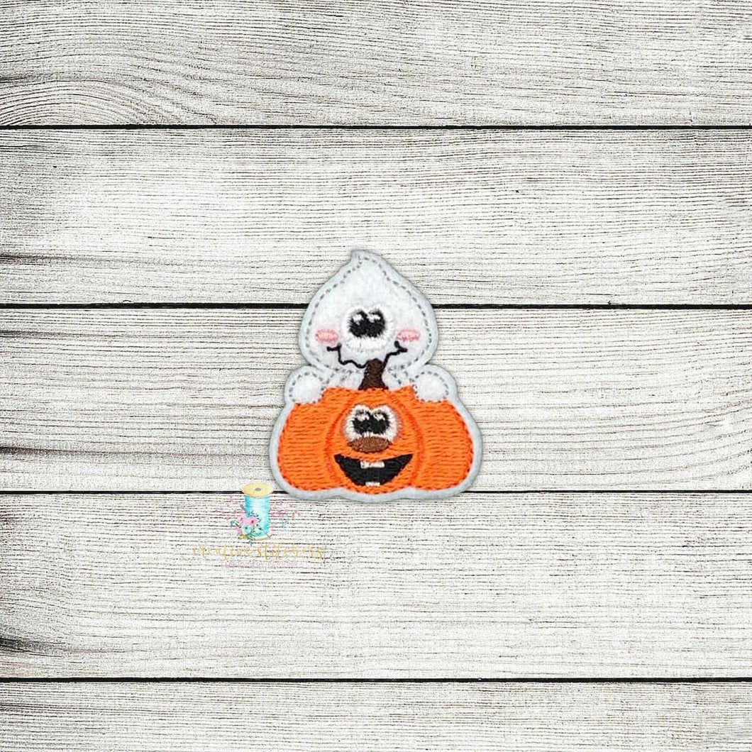 Ghost Pumpkin Digital Embroidery Design File