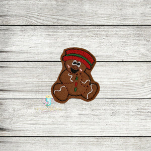 Ginger The Gingerbread Feltie Digital Embroidery Design File