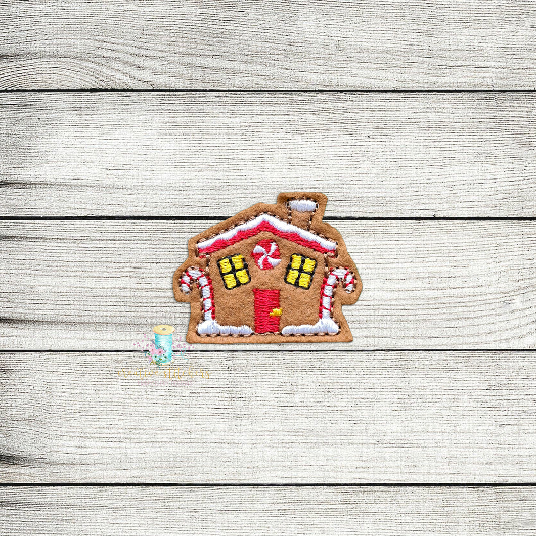 Gingerbread House Feltie Digital Embroidery Design File