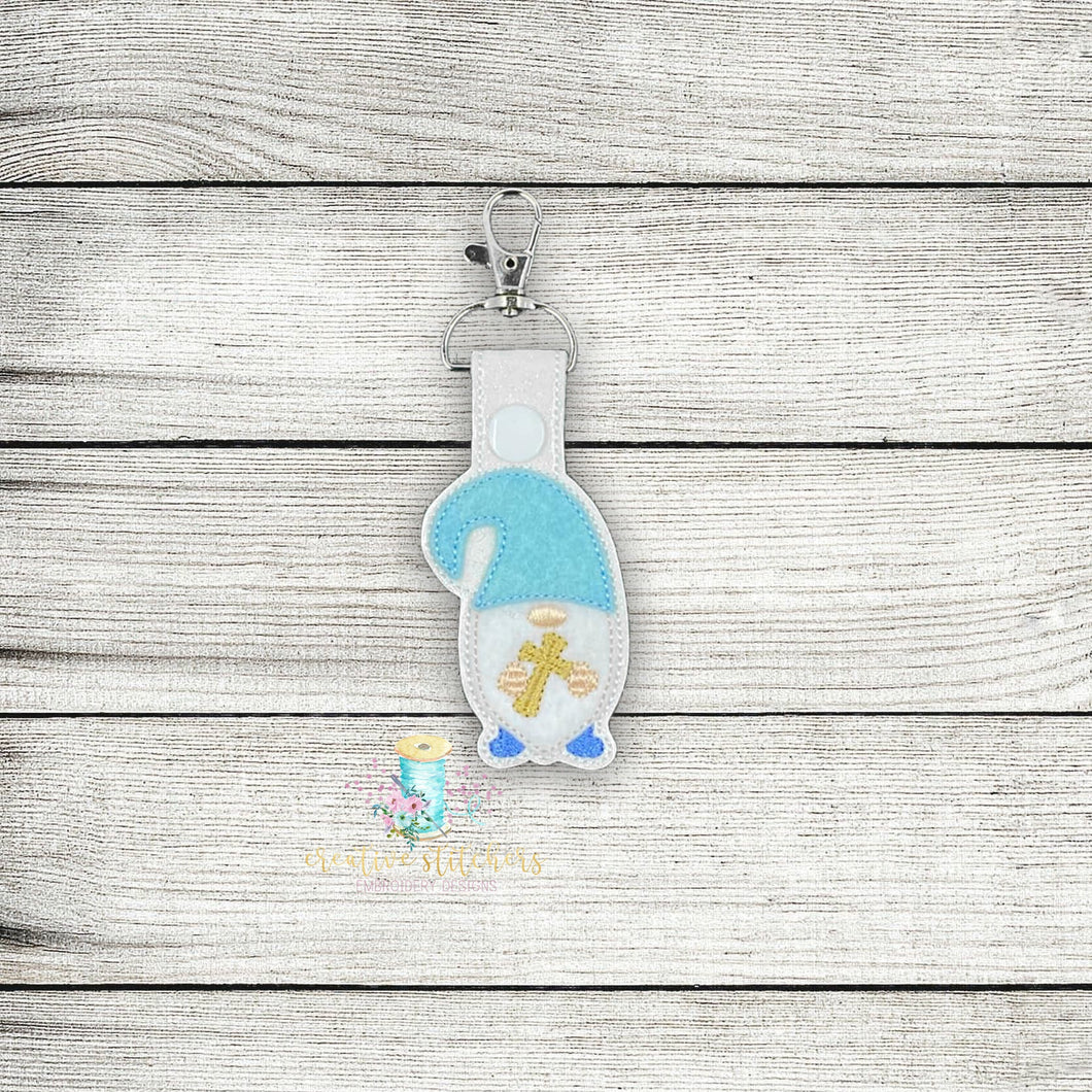 Gnome Cross Fob Digital Embroidery Design File