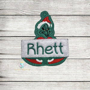 Mean One Ornament Digital Embroidery Design File