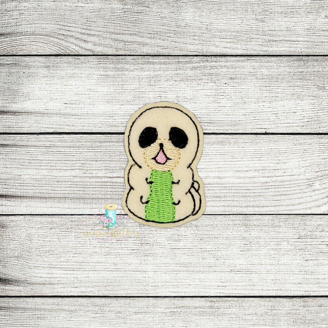 Grub Worm Feltie Digital Embroidery Design File