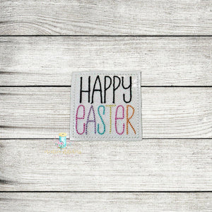 Happy Easter Feltie Digital Embroidery Design File