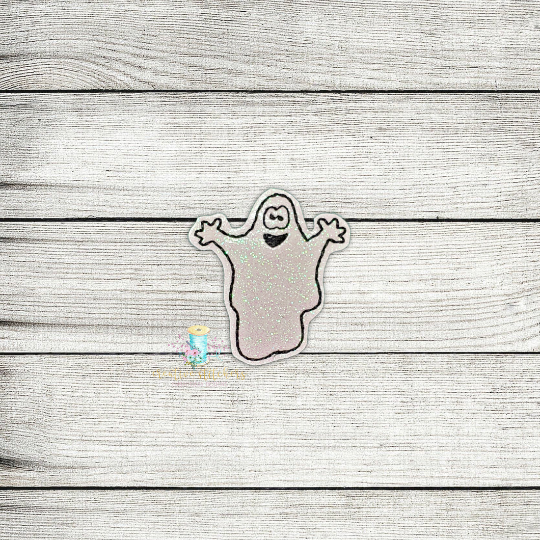 Happy Ghost Feltie Digital Embroidery Design File