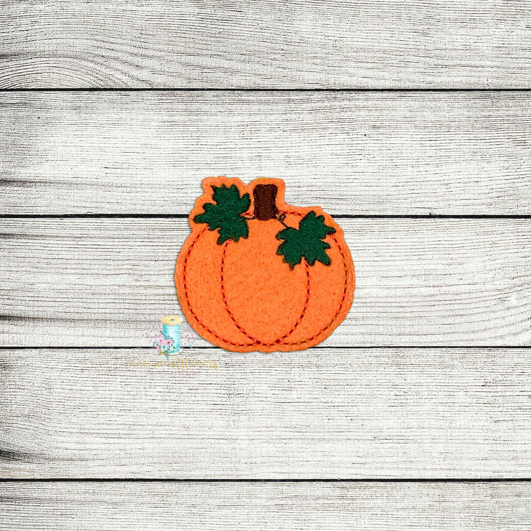 Harvest Pumpkin Feltie Digital Embroidery Design File