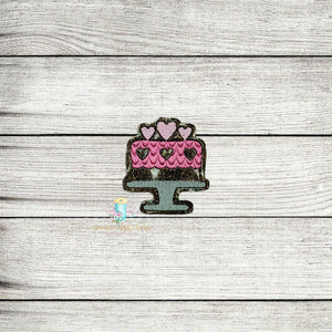 Heart Cake Feltie Digital Embroidery Design File