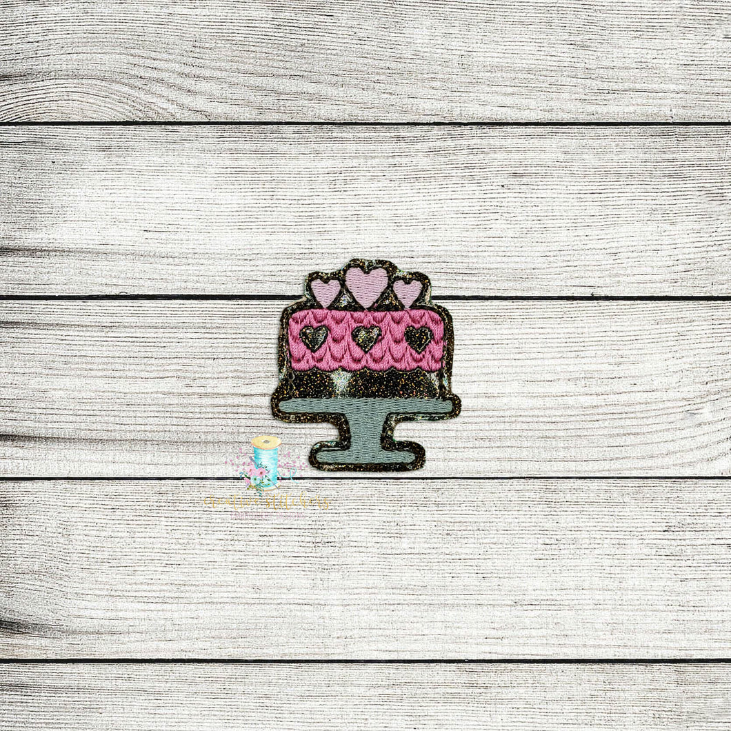 Heart Cake Feltie Digital Embroidery Design File