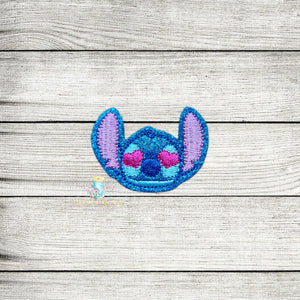 Heart Eye Alien Feltie Digital Embroidery Design File