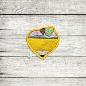Heart Pencil Feltie Digital Embroidery Design File