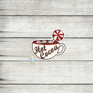 Hot Cocoa Feltie Digital Embroidery Design File