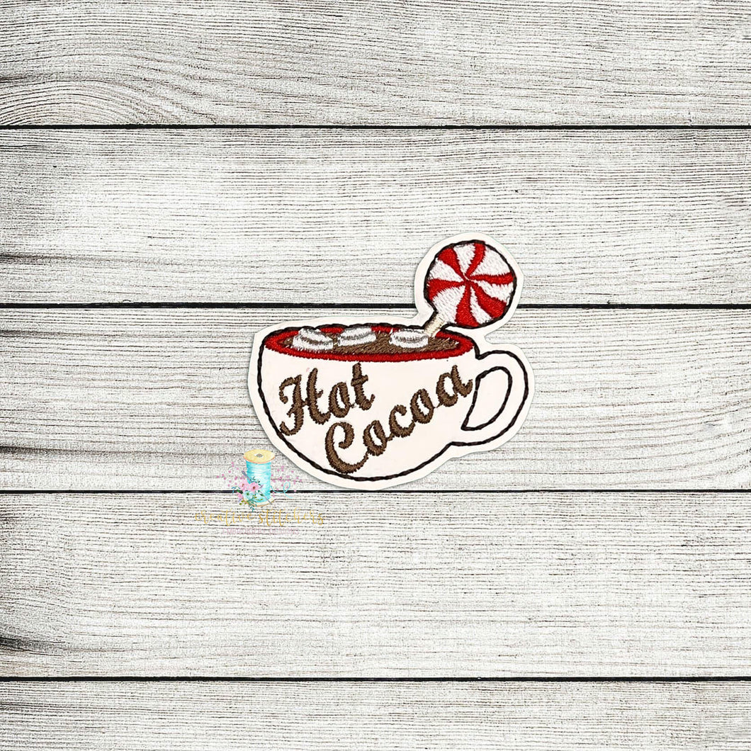 Hot Cocoa Feltie Digital Embroidery Design File