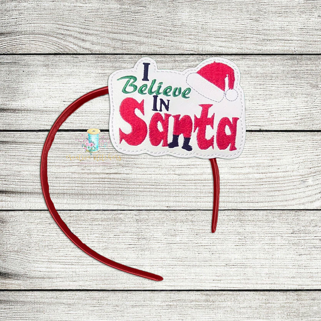 I Believe In Santa Slider Digital Embroidery Design File