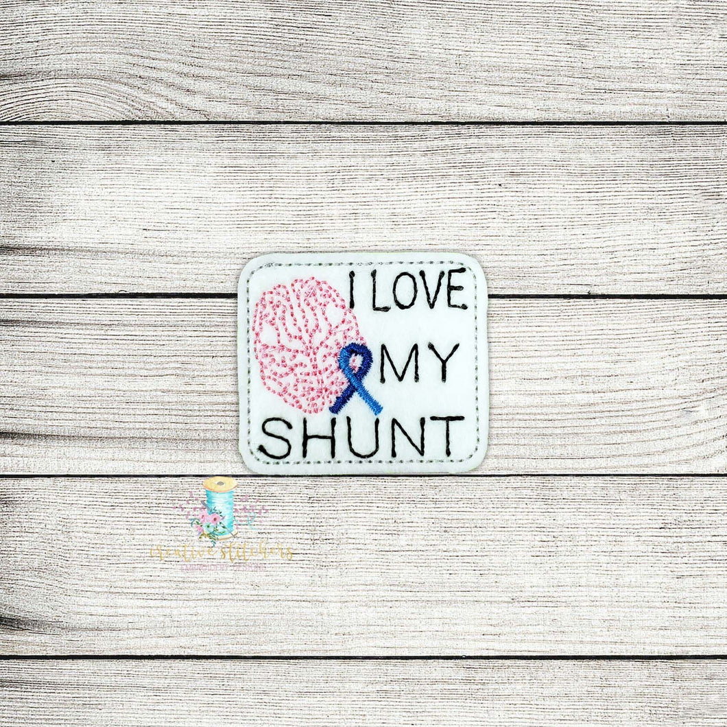 Love My Shunt Digital Embroidery Design File