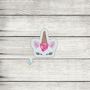 Unicorn Ice Cream Digital Embroidery Design File PP