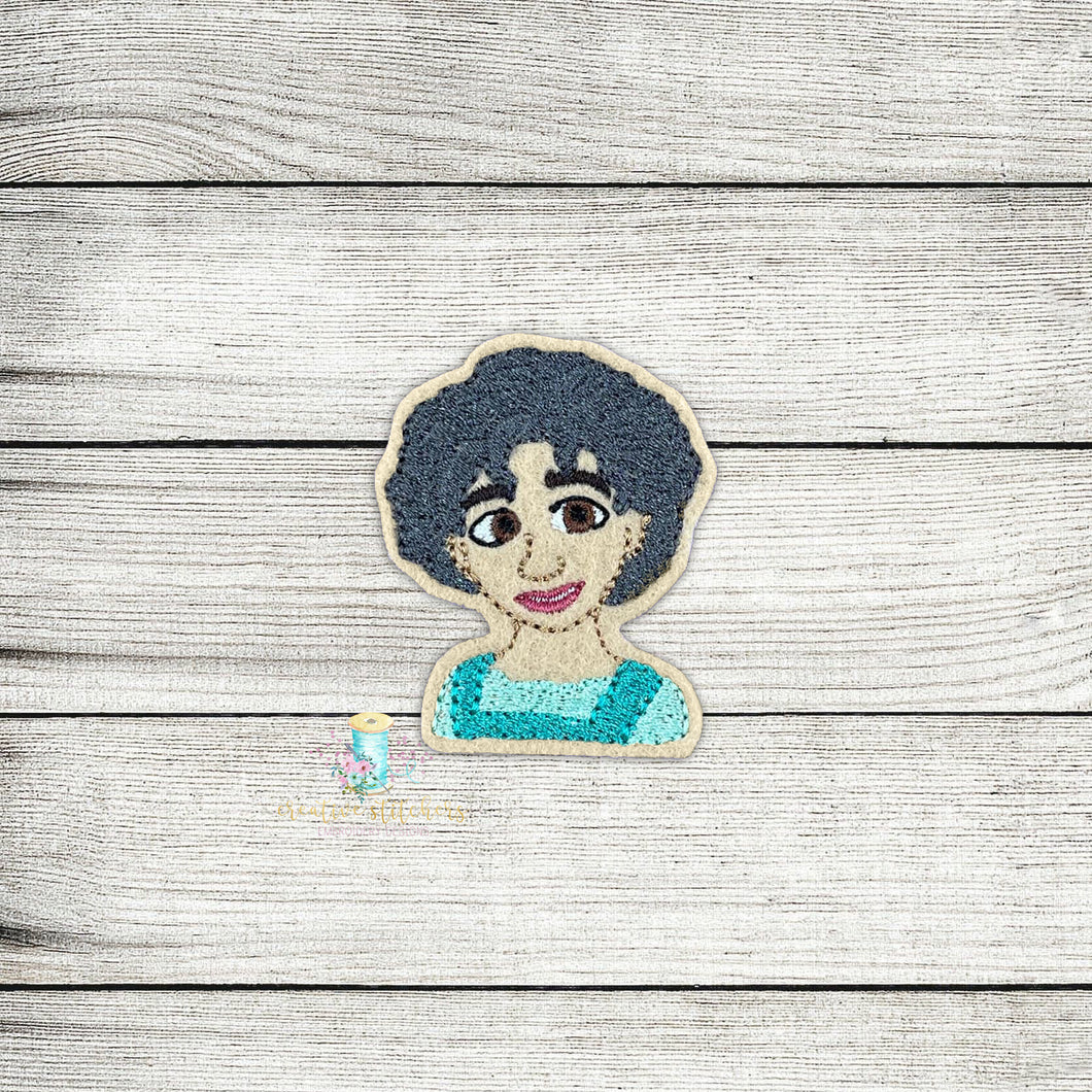 Julieta Head Feltie Digital Embroidery Design File