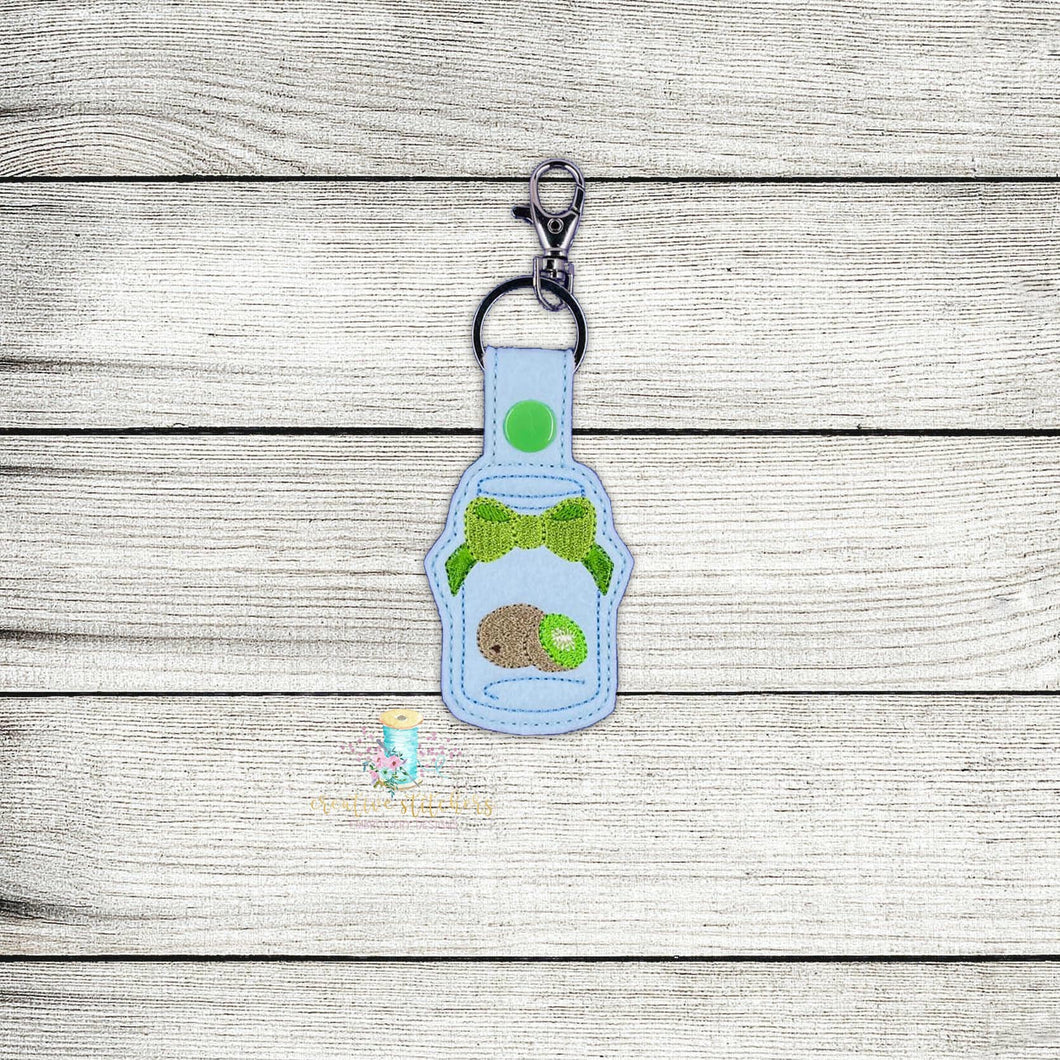 Kiwi Jar Keyfob Digital Embroidery Design File