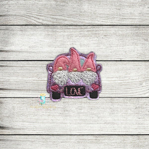 Love Gnome App Truck Feltie Digital Embroidery Design File