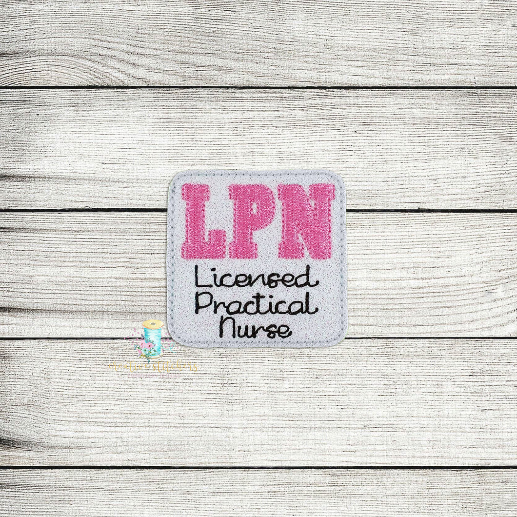 LPN Feltie Digital Embroidery Design File