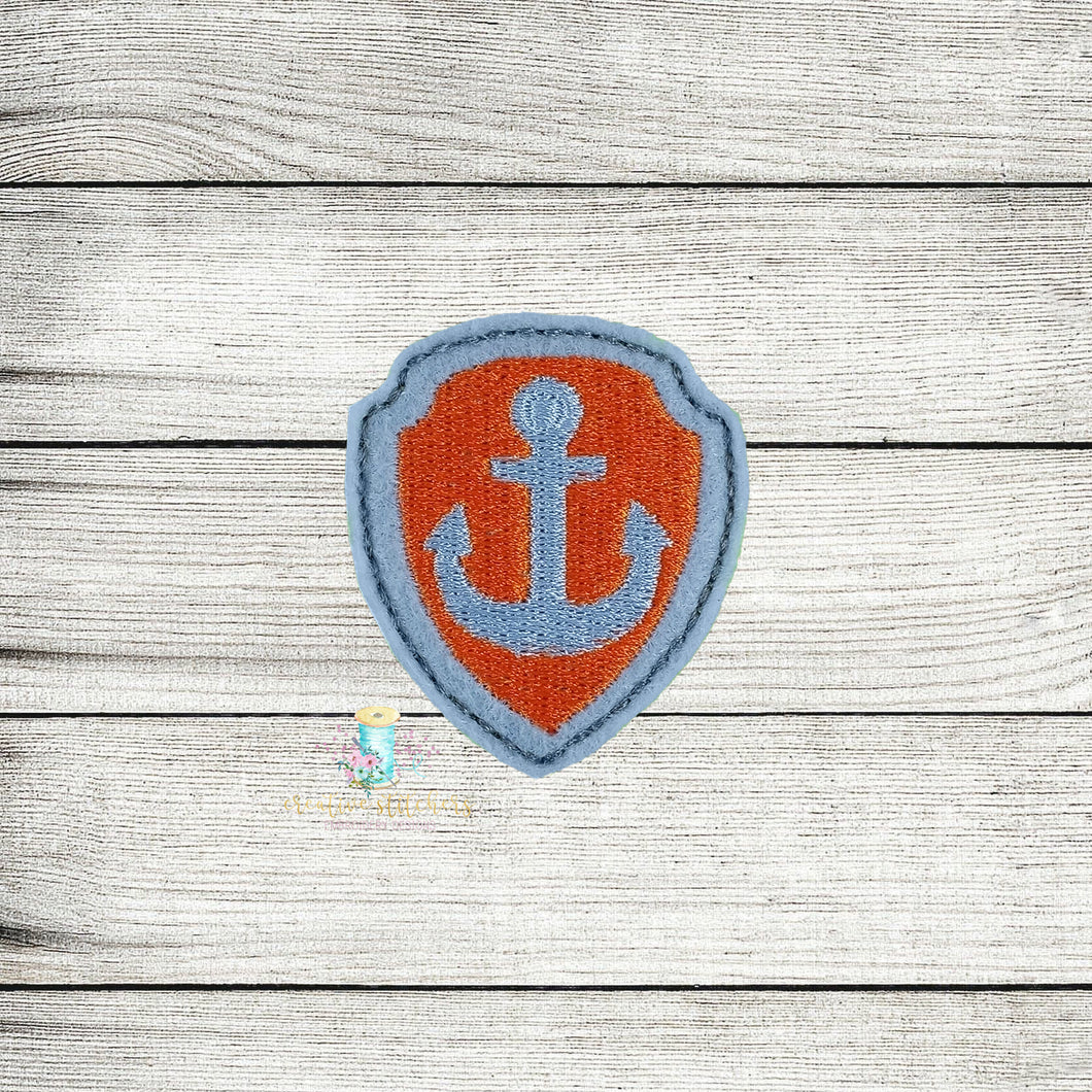 Labrador Patrol Shield Digital Embroidery Design File