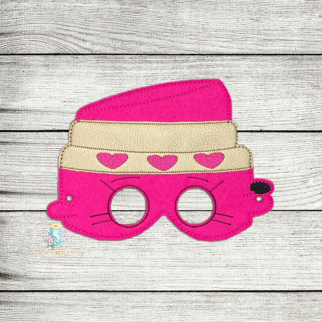 Libby Lips Mask Digital Embroidery Design File
