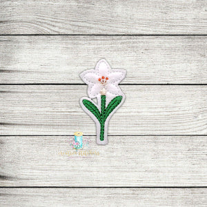 Lily Flower Digital Embroidery Design File