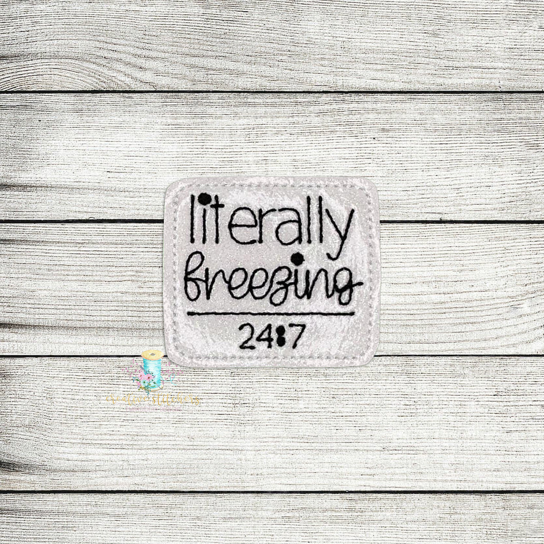 Literally Freezing Feltie Digital Embroidery Design File