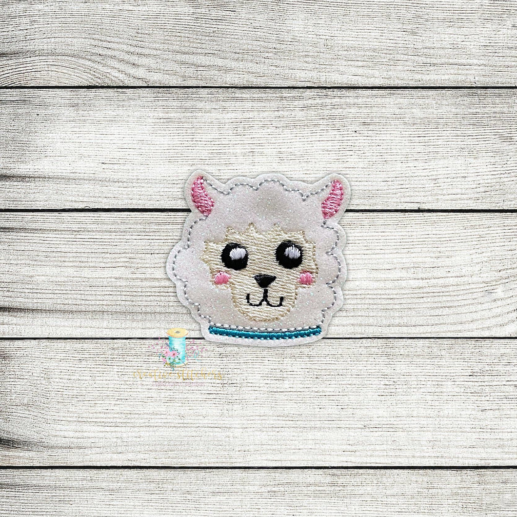 Llama Head Feltie Digital Embroidery Design File