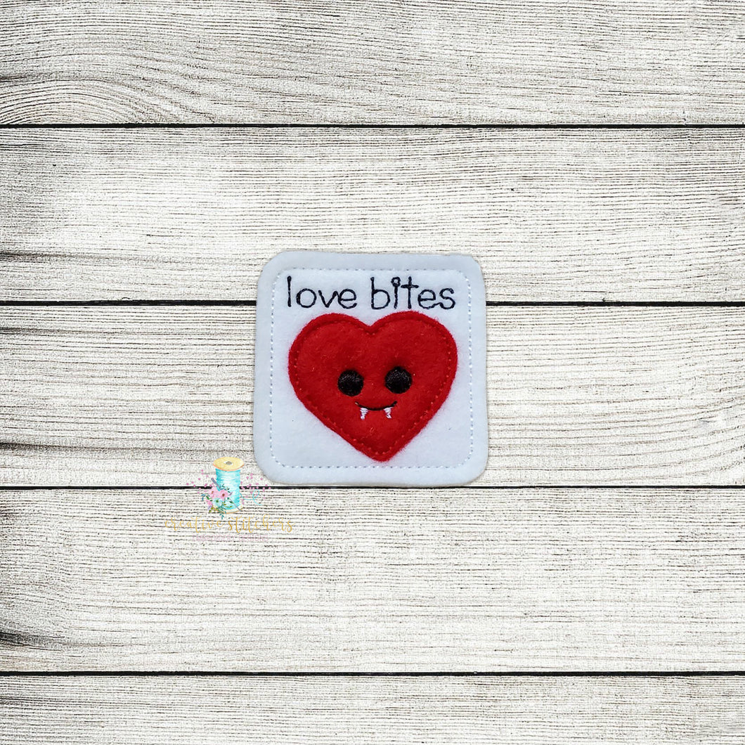 Love Bites Feltie Digital Embroidery Design File