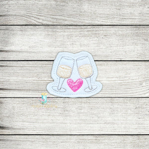 Love Drinks Feltie Digital Embroidery Design File